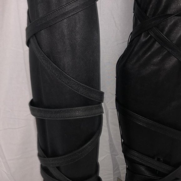 Actual RUNWAY Rare ❤️Nicholas Kirkwood X Rodarte Over Knee Thigh High Heel Boots - Picture 5 of 17